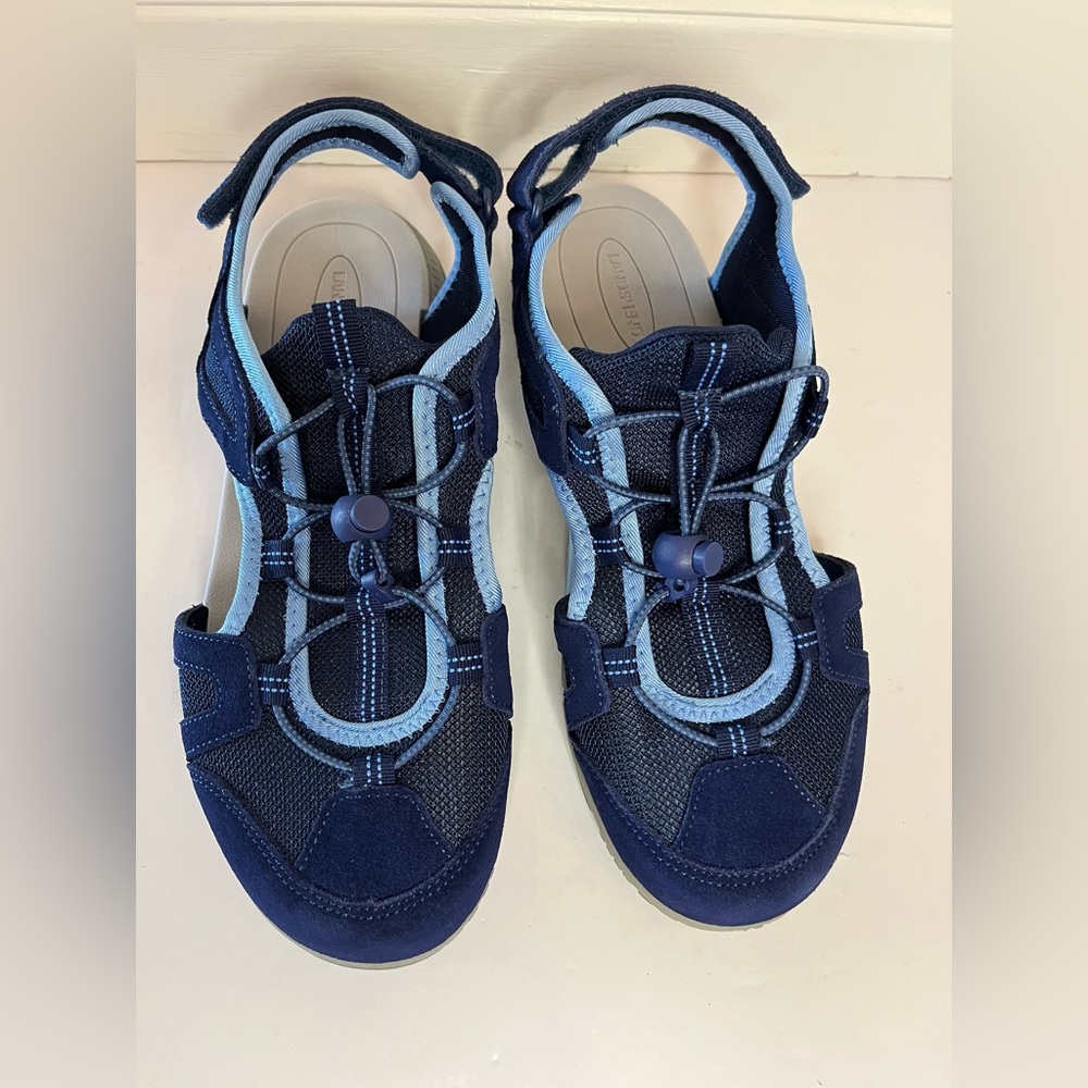 Lands’ End Women’s Size 11D 11 D Navy Dark Blue Closed Toe Water Shoes - Picture 5 of 11